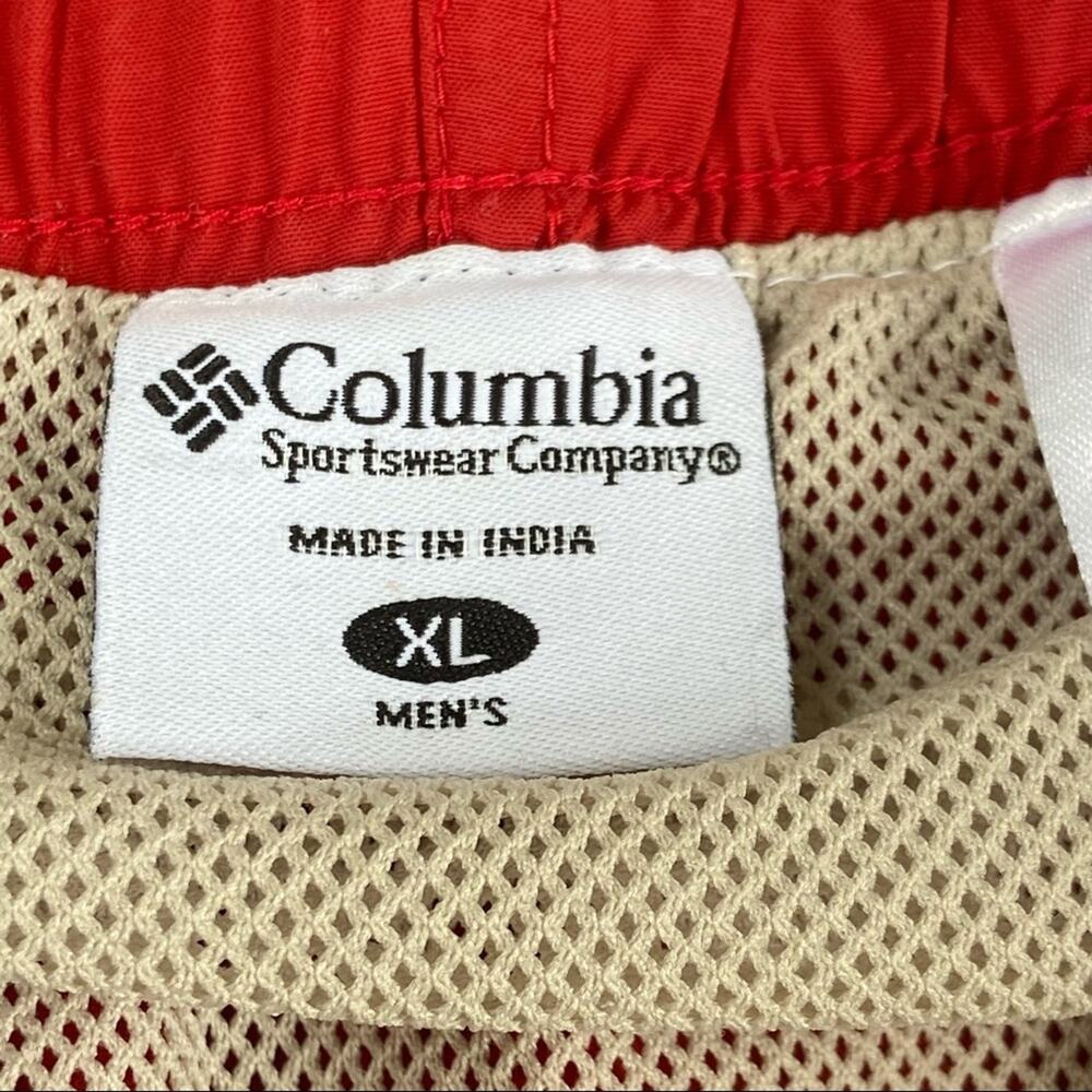 Columbia Red Mens Adjustable Waist Athletic Shorts - Picture 7 of 10